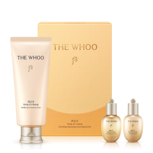 History Of Whoo Gongjinhyang Clarifying Cleansing Foam Special Set , Gongjinhyang Clarifying Cleansing Foam 180ml , Gongjinhynag Firming Balancing Toner 20ml , Gongjinhyang Firming Emulsion 20ml , History Of Whoo , History Of Whoo โฟมล้างหน้า , 